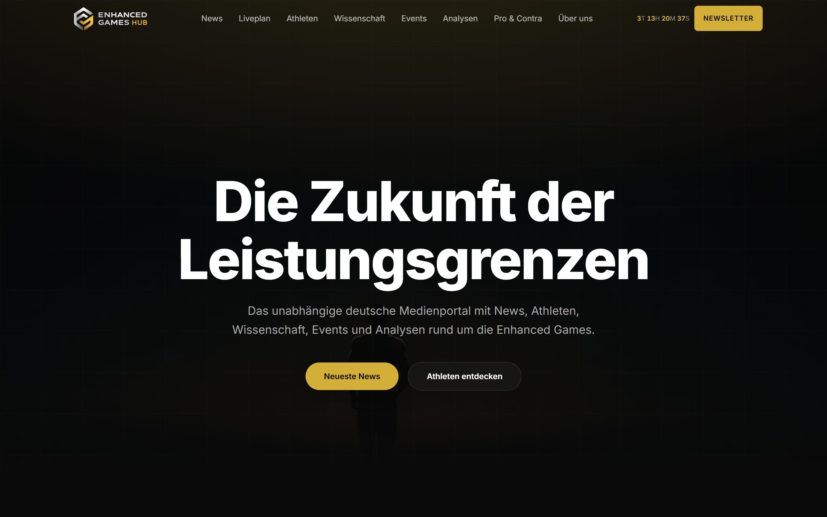 Vorschau der Webseite Enhanced Games Hub
